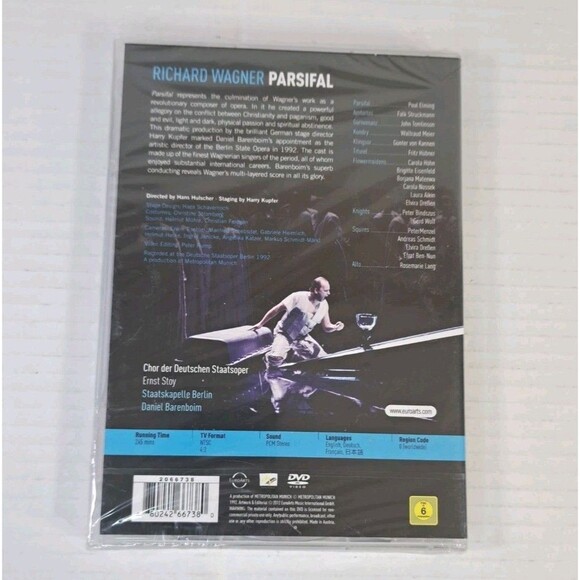 Wagner Parsifal 3-DVD Set NEW Sealed Opera Classic Live Performance Region Free - Picture 2 of 2